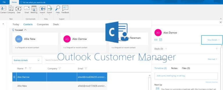 Outlook Customer Manager